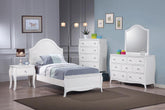 Dominique 4-piece Full Panel Bedroom Set White  Half Price Furniture