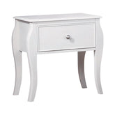 Dominique 1-drawer Nightstand Cream White Half Price Furniture