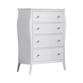 Dominique 4-drawer Chest Cream White Half Price Furniture