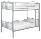 Anson Twin Over Twin Bunk Bed with Ladder Half Price Furniture