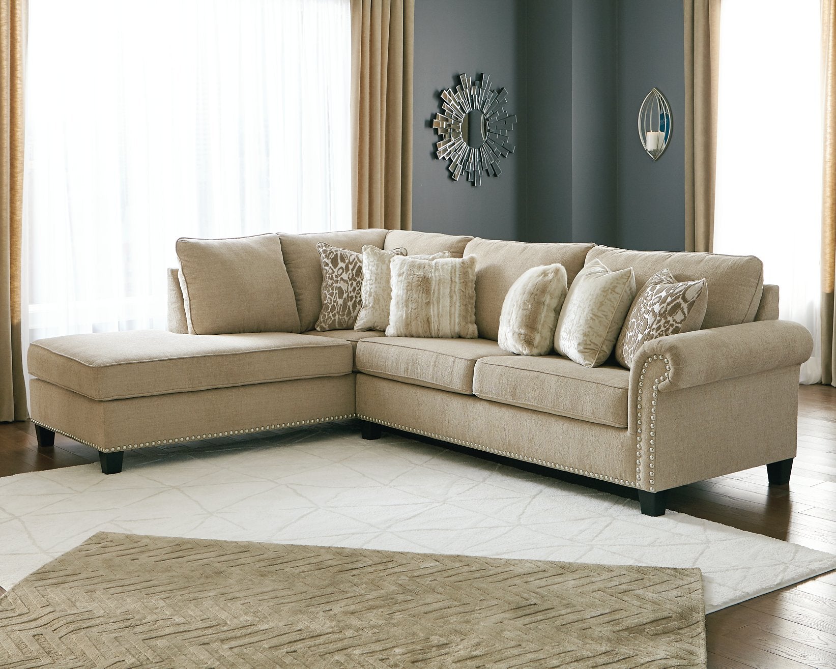 Dovemont 2-Piece Sectional with Chaise - Half Price Furniture