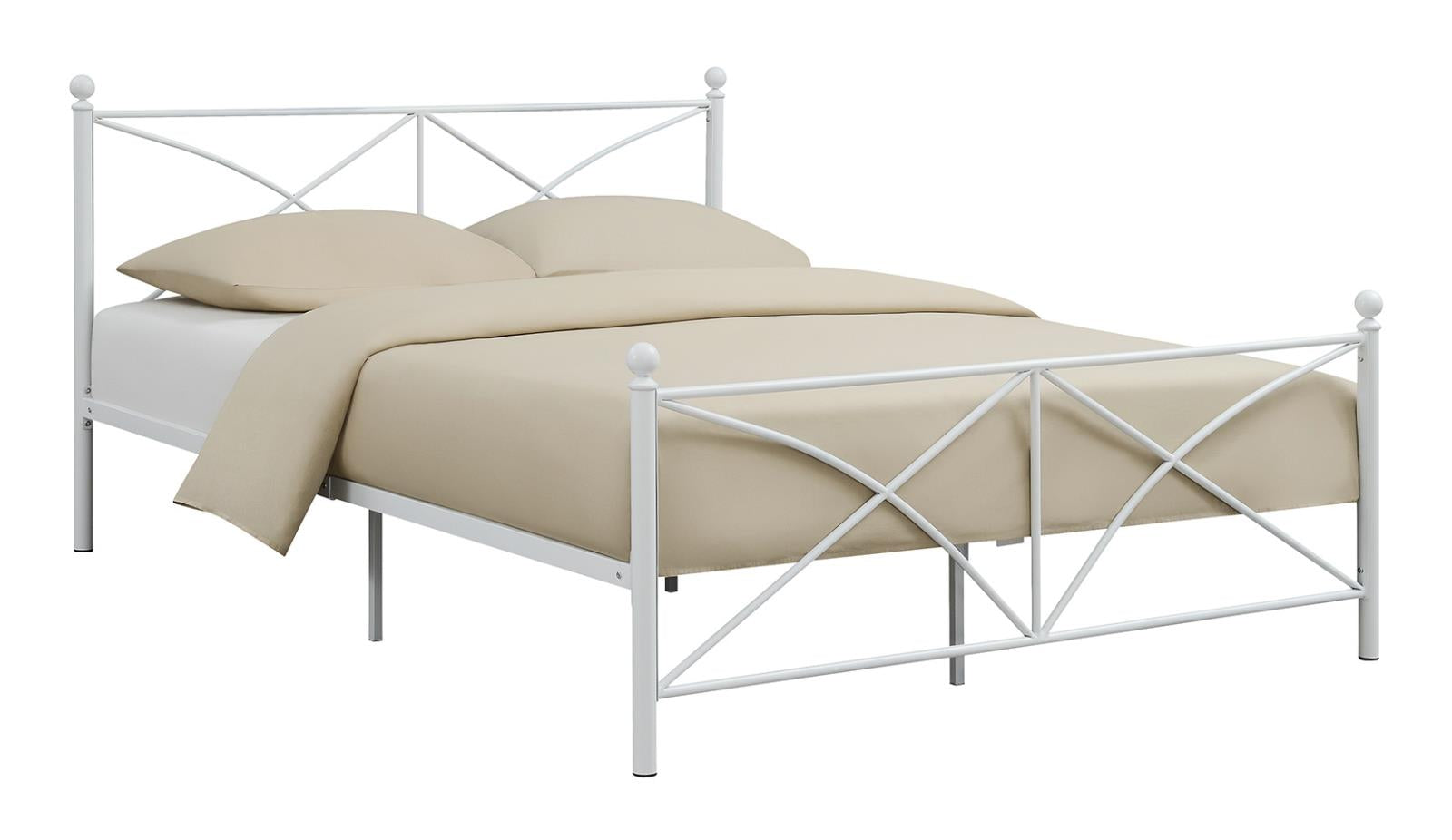 Hart Queen Platform Bed White Half Price Furniture