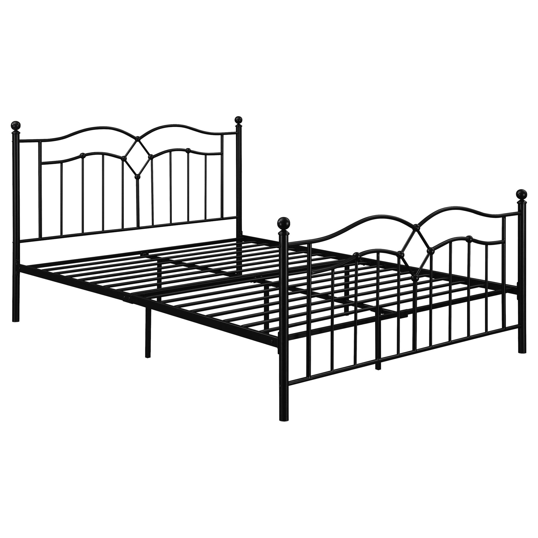 Klossen Queen Platform Bed Black Half Price Furniture