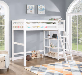 Anica 3-shelf Wood Twin Loft Bed - Half Price Furniture