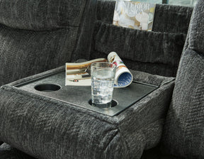 Martinglenn Power Reclining Sofa with Drop Down Table - Half Price Furniture