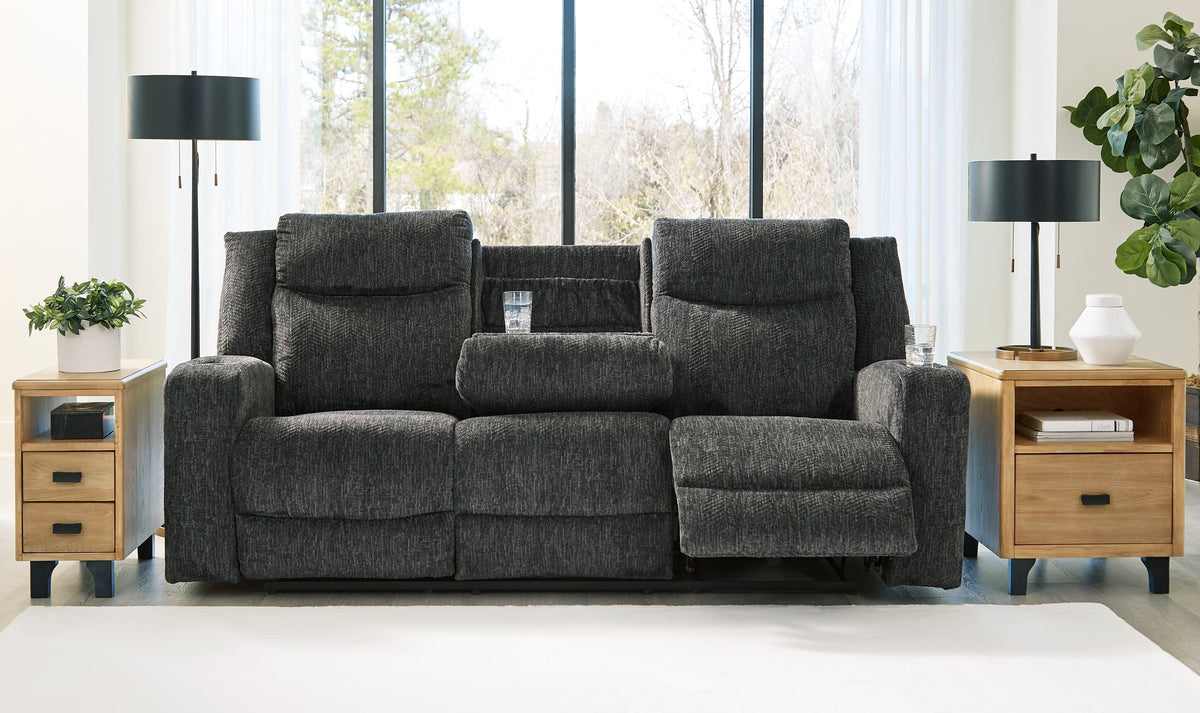 Martinglenn Power Reclining Sofa with Drop Down Table - Half Price Furniture