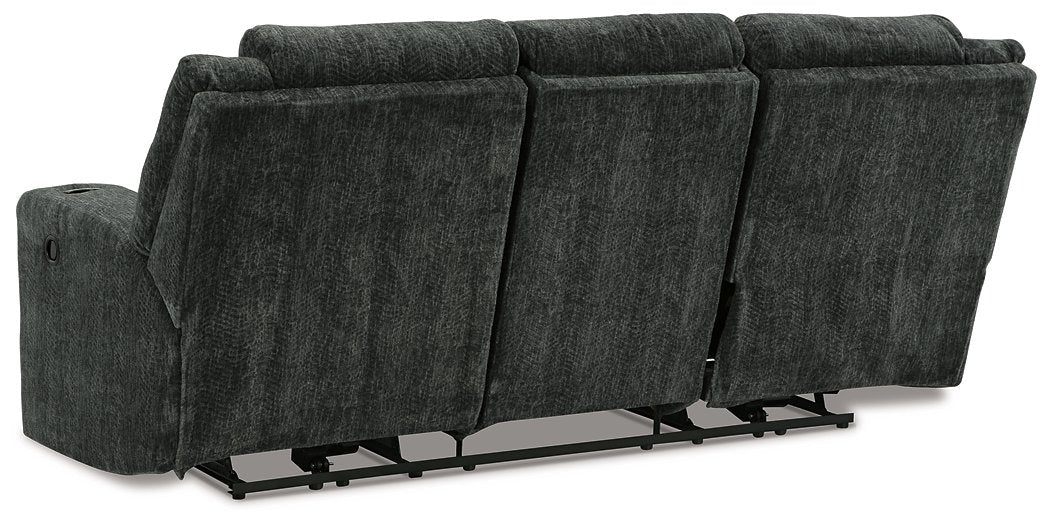 Martinglenn Reclining Sofa with Drop Down Table - Half Price Furniture