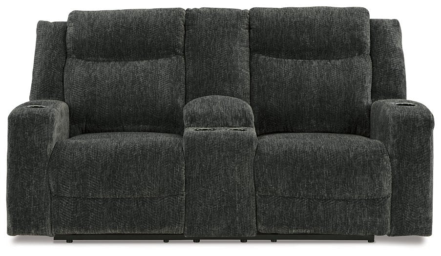 Martinglenn Reclining Loveseat with Console Half Price Furniture