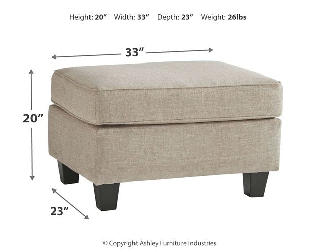 Abney Ottoman - Half Price Furniture