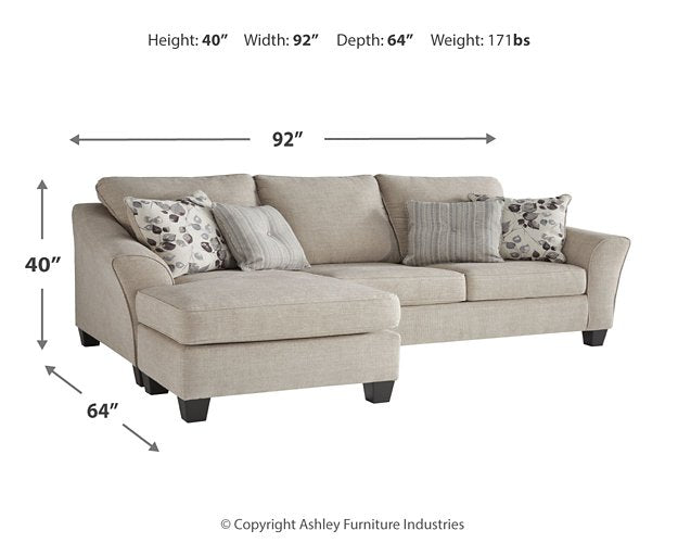 Abney Sofa Chaise Sleeper - Half Price Furniture