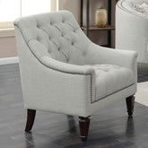 Avonlea Sloped Arm Upholstered Chair Grey Half Price Furniture