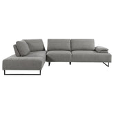 Arden 2-piece Adjustable Back Sectional Taupe  Half Price Furniture