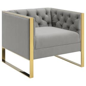 Eastbrook Tufted Back Chair Grey  Half Price Furniture