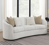 Rainn Upholstered Tight Back Sofa Latte Half Price Furniture