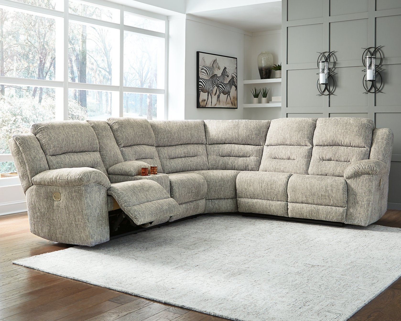 Family Den 3-Piece Power Reclining Sectional - Half Price Furniture