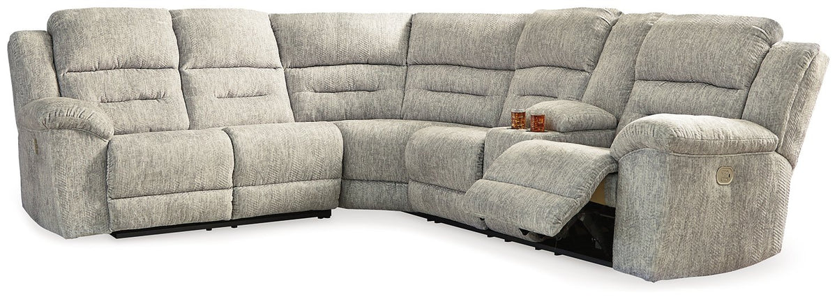 Family Den Power Reclining Sectional Half Price Furniture