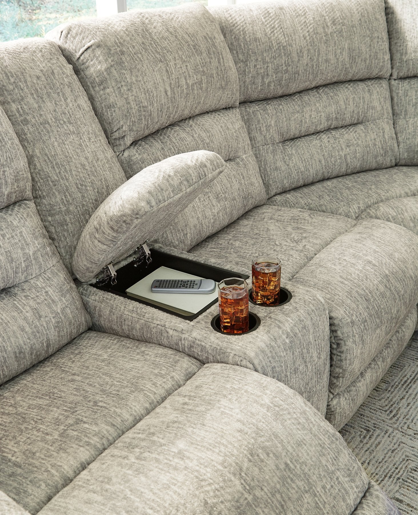 Family Den Power Reclining Sectional - Half Price Furniture