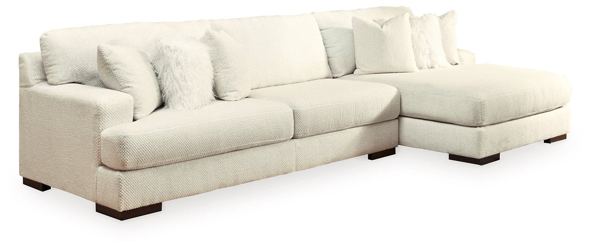 Zada Sectional with Chaise Half Price Furniture