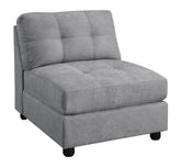 Claude 7-piece Upholstered Modular Tufted Sectional Dove Half Price Furniture