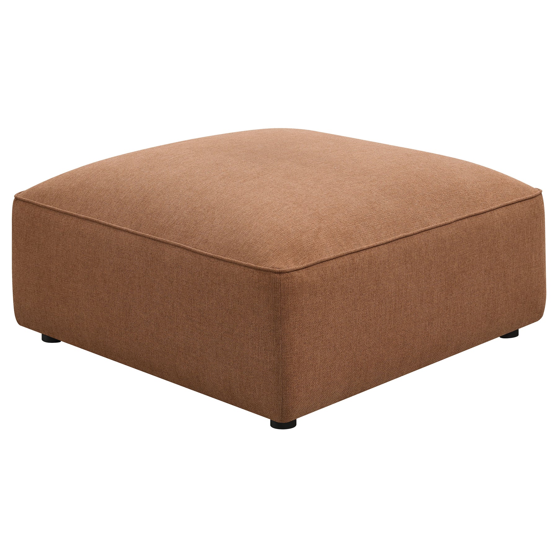 Jennifer Upholstered Ottoman Terracotta  Half Price Furniture