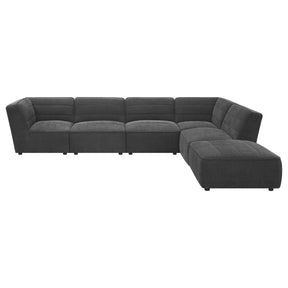 Sunny Upholstered 6-piece Modular Sectional Dark Charcoal - Half Price Furniture