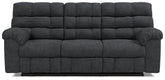 Wilhurst Reclining Sofa with Drop Down Table Half Price Furniture