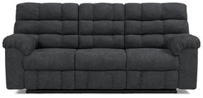 Wilhurst Reclining Sofa with Drop Down Table Half Price Furniture