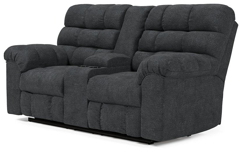 Wilhurst Reclining Loveseat with Console - Half Price Furniture