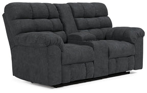 Wilhurst Reclining Loveseat with Console - Half Price Furniture