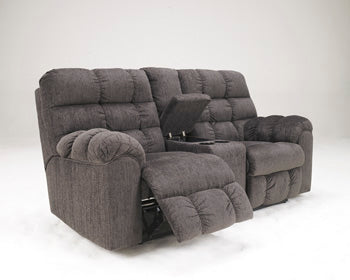 Acieona Reclining Loveseat with Console - Loveseat - Half Price Furniture