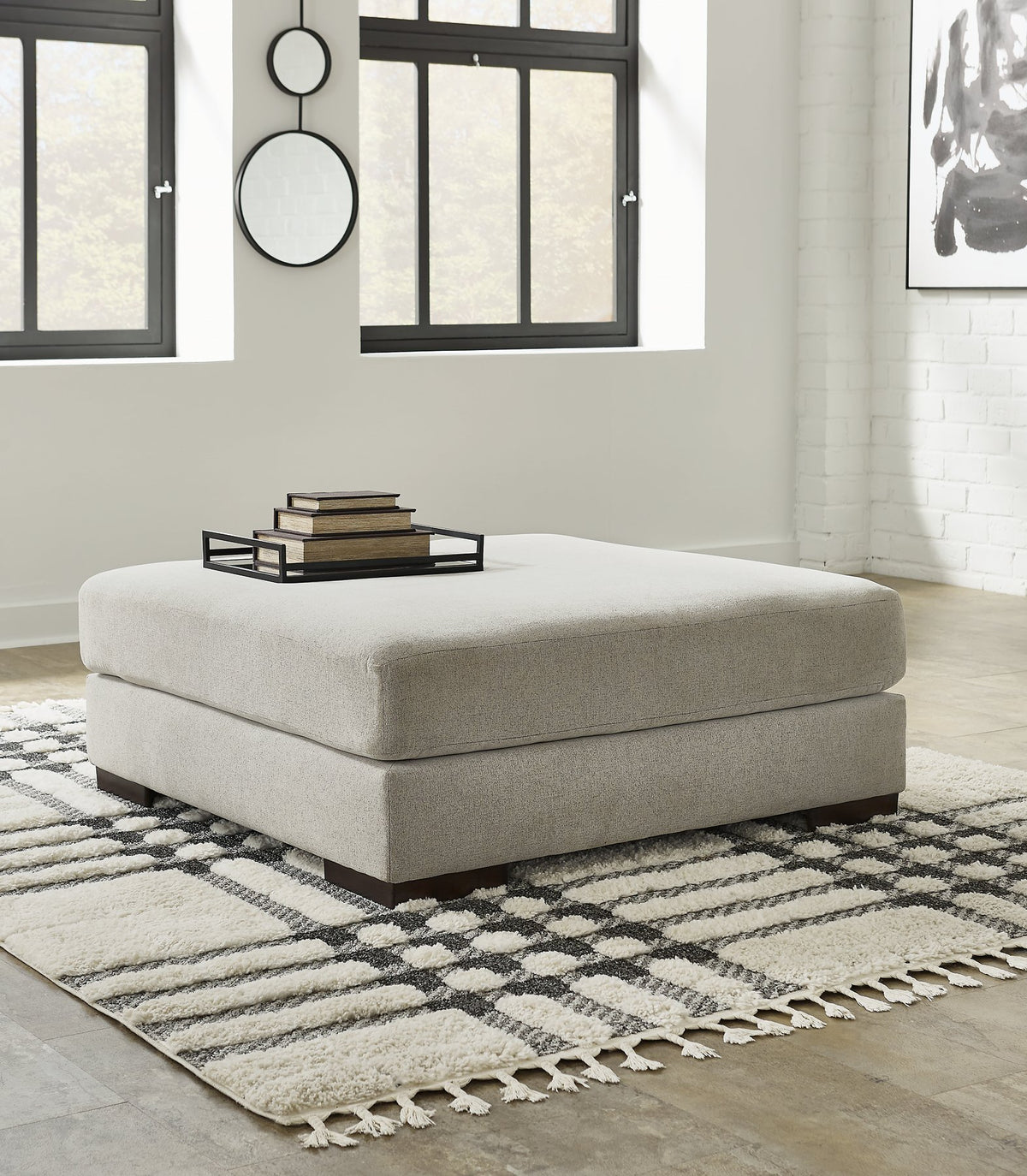 Artsie Oversized Accent Ottoman - Ottoman - Half Price Furniture