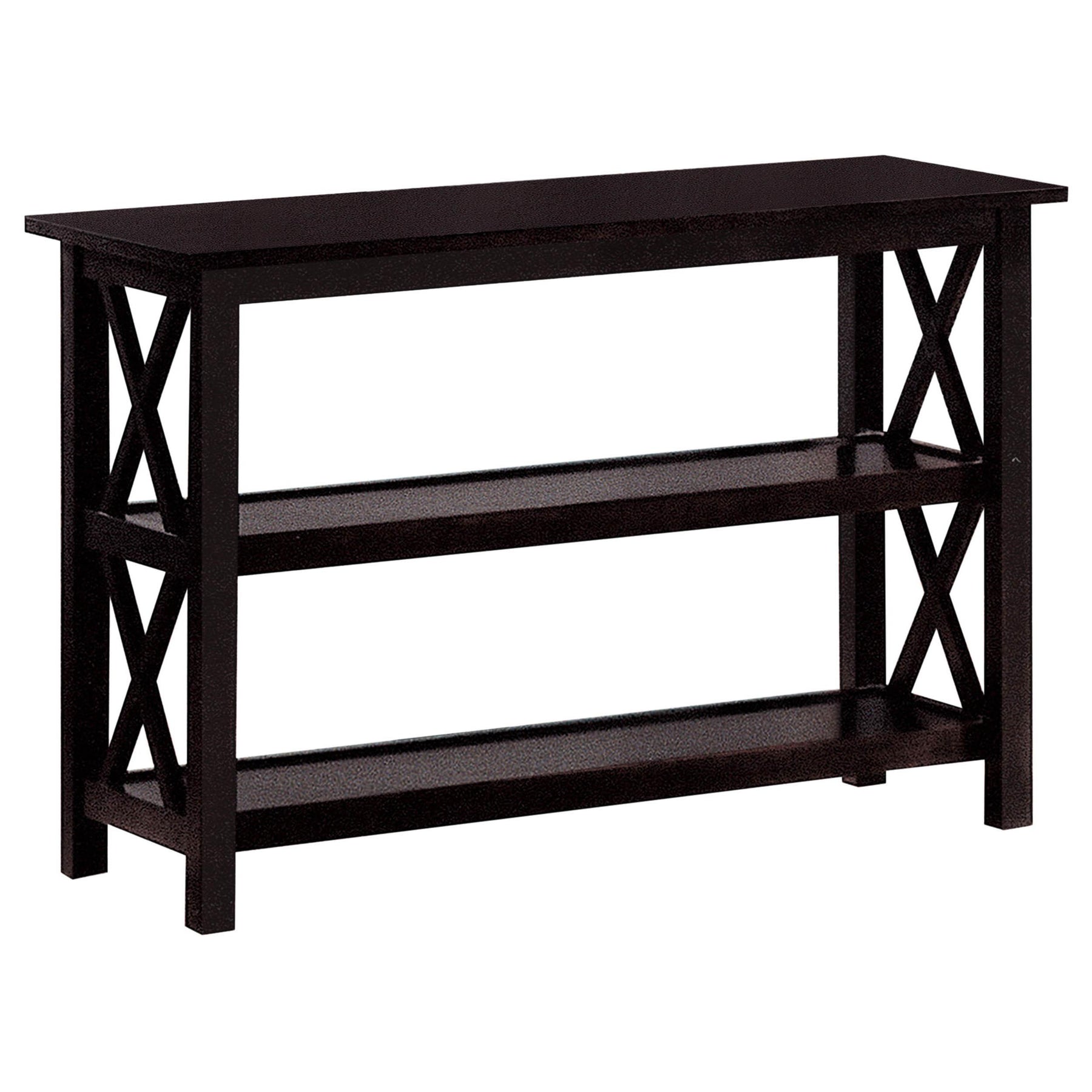 Rachelle Sofa Table with 2-shelf Deep Merlot Half Price Furniture