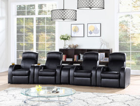 Cyrus Upholstered Recliner Home Theater Set - Half Price Furniture