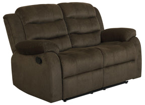 Rodman Pillow Top Arm Motion Loveseat Olive Brown Half Price Furniture