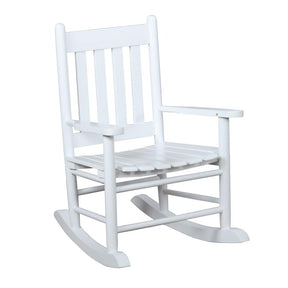 Annie Slat Back Youth Rocking Chair White  Half Price Furniture