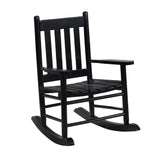 Annie Slat Back Youth Rocking Chair Black Half Price Furniture