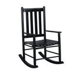 Annie Slat Back Wooden Rocking Chair Black Half Price Furniture