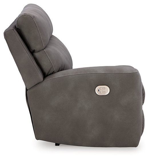 Next-Gen DuraPella Power Reclining Sectional Loveseat with Console - Half Price Furniture