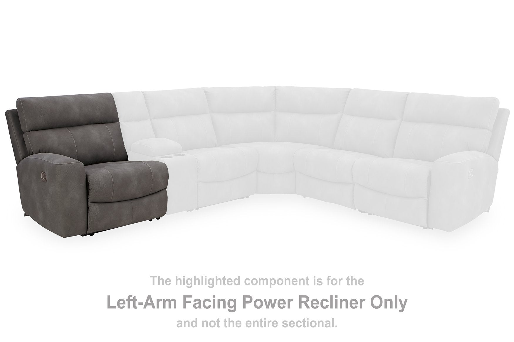 Next-Gen DuraPella Power Reclining Sectional Loveseat with Console - Half Price Furniture