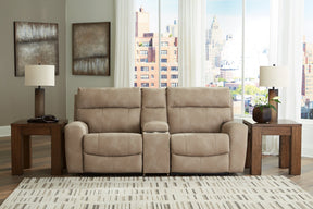 Next-Gen DuraPella Power Reclining Sectional Loveseat with Console - Half Price Furniture