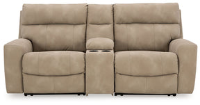 Next-Gen DuraPella Power Reclining Sectional Loveseat with Console - Half Price Furniture