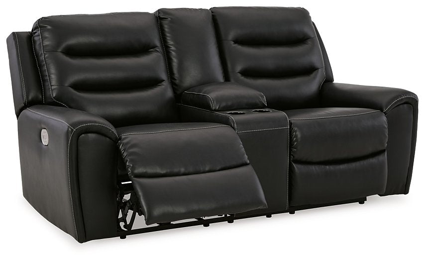 Warlin Power Reclining Loveseat with Console - Half Price Furniture