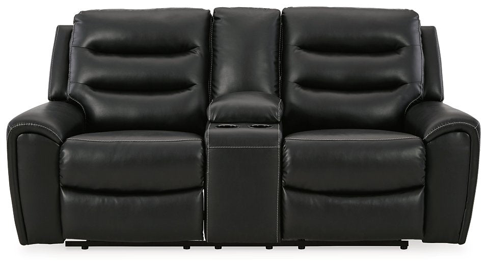 Warlin Power Reclining Loveseat with Console Half Price Furniture