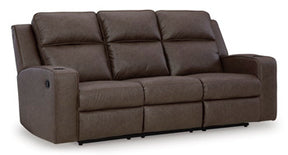 Lavenhorne Reclining Sofa with Drop Down Table - Half Price Furniture