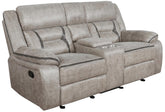 Greer Upholstered Tufted Back Glider Loveseat Half Price Furniture