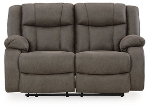 First Base Reclining Loveseat Half Price Furniture