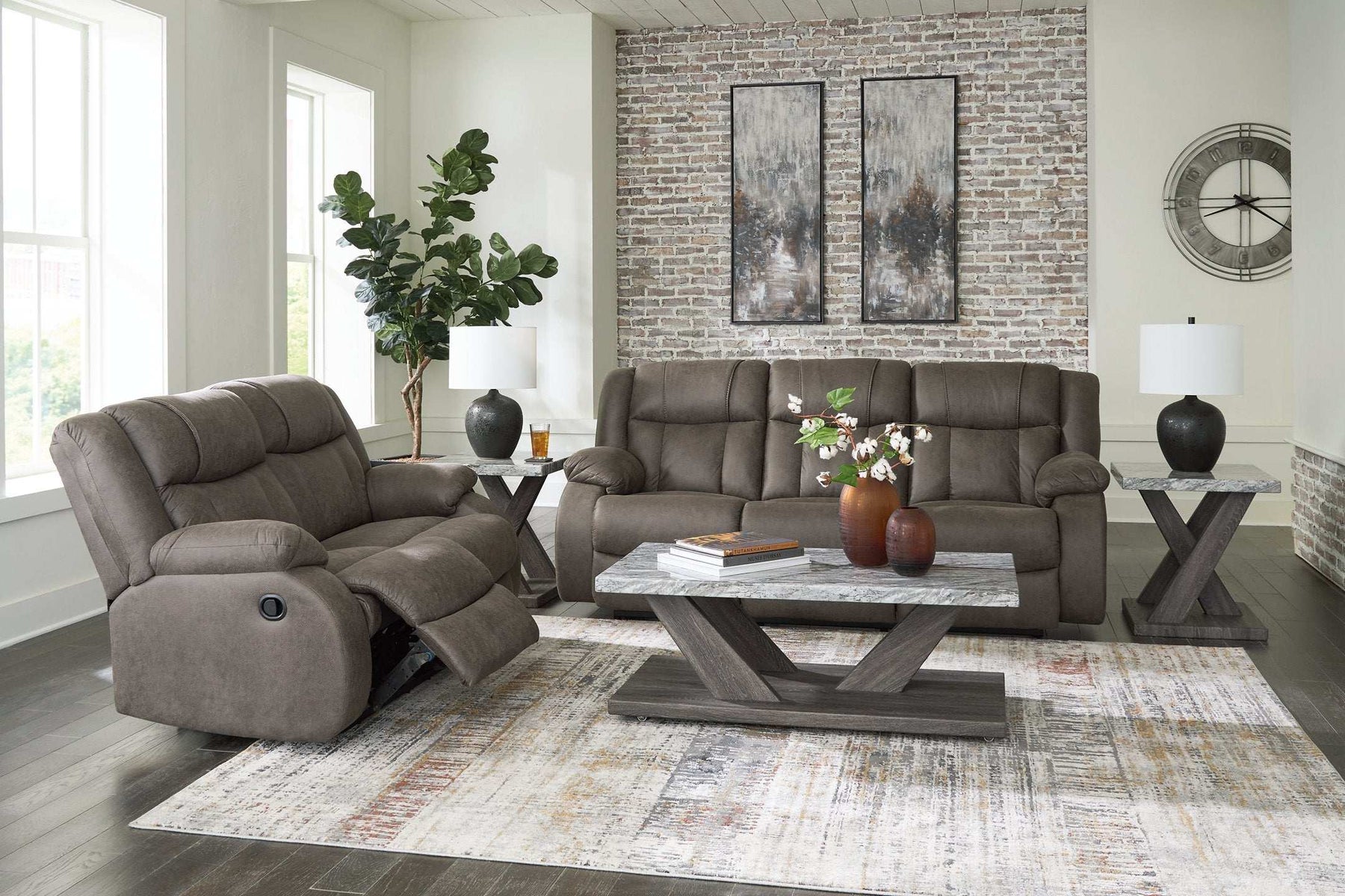 First Base Living Room Set - Half Price Furniture