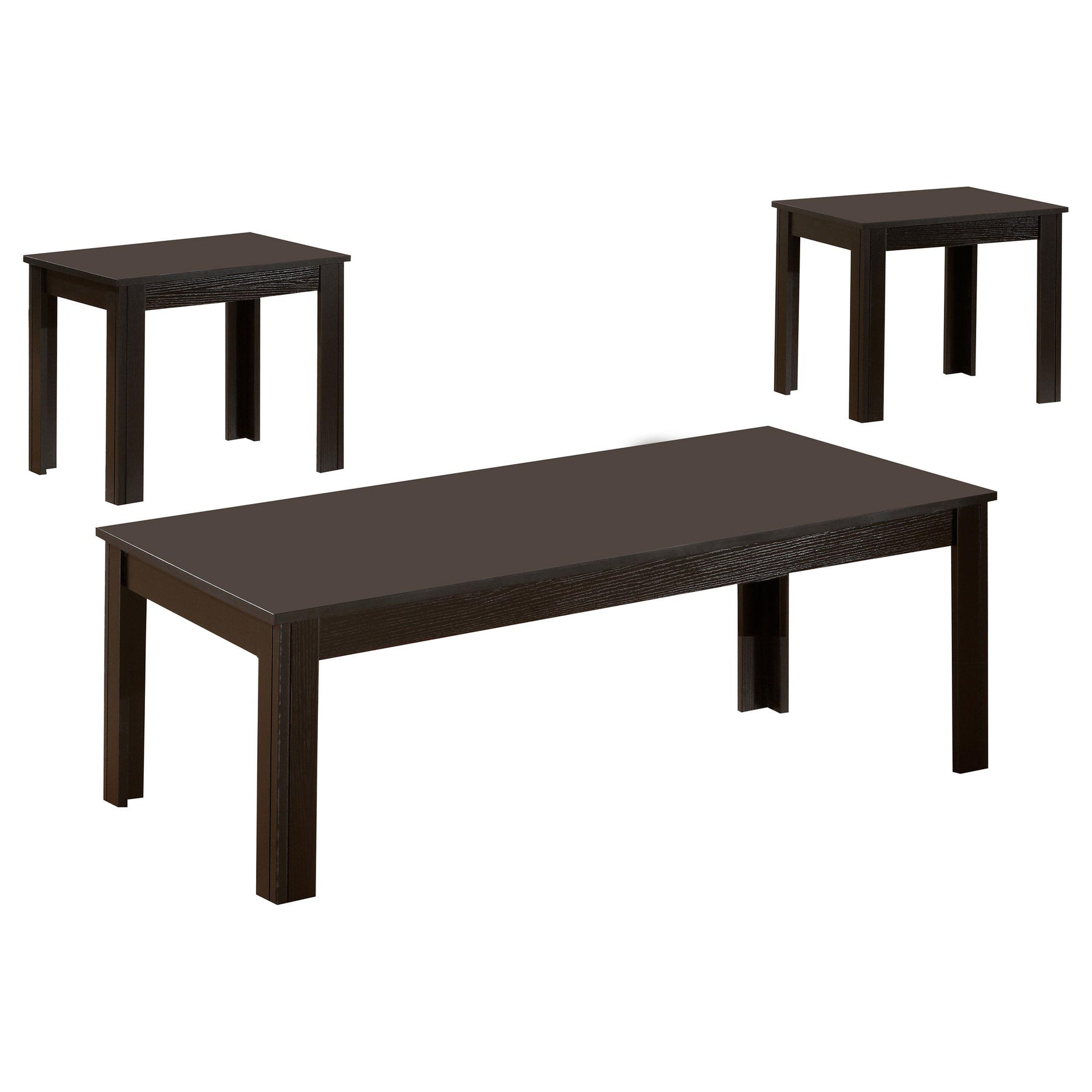 Elias 3-piece Silhouette Occasional Set Black Half Price Furniture