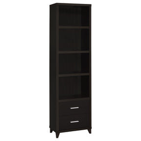 Lewes 2-drawer Media Tower Cappuccino Half Price Furniture