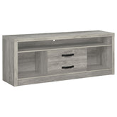 Burke 2-drawer TV Console Grey Driftwood Half Price Furniture